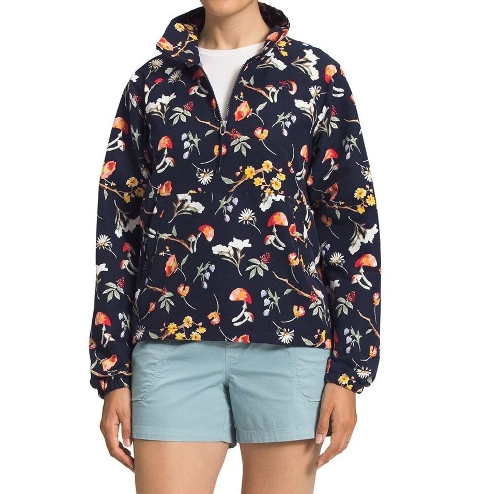 The North‎ Face Womens Class V Pullover Anorak Windbreaker Size Medium Mushroom
